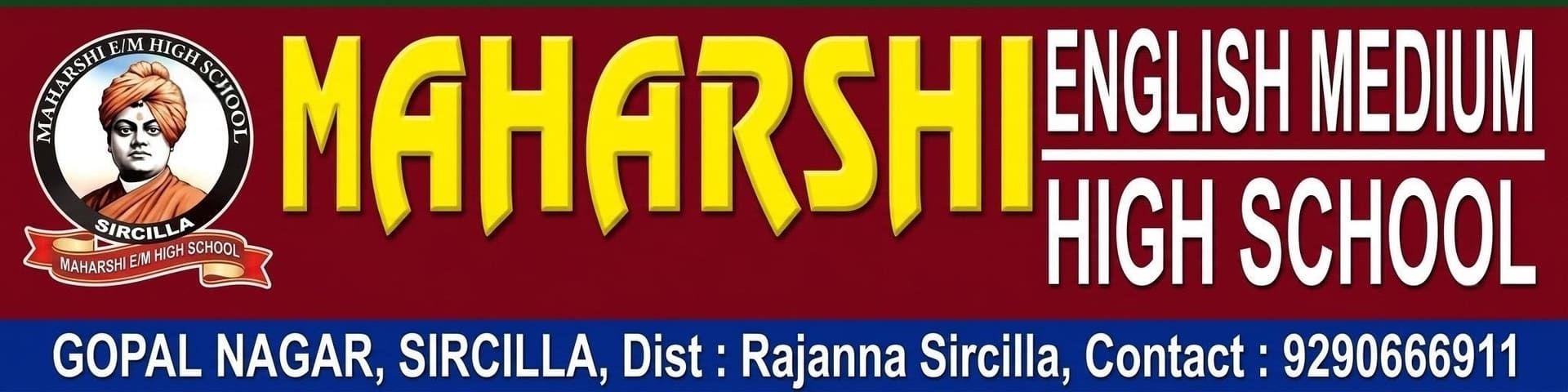 Maharshi English Medium High School — header banner